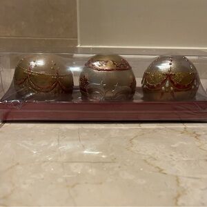 Illuminations Gold Ornament Candles